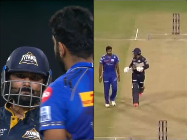 Bumrah-Tevatia, both of them landed on the fight, both came down to fight, fiercely Bumrah-Tevatia, both of them landed on the fight, both came down to fight, fiercely
