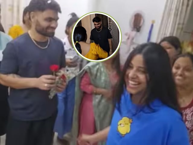 सादगी से अपने ससुराल पहुंचे रिंकू सिंह, नीले रंग की टी-शर्ट पहन आईं प्रिया...