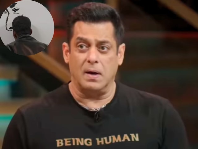 Neither handed hands nor legs, Salman Khan's fan made painting from special organ