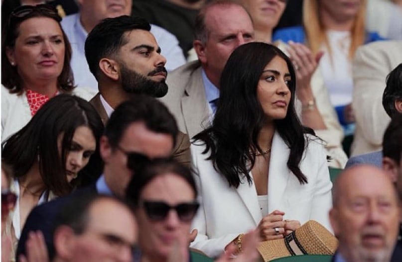 Virat-Anushka reached to see Wimbledon's match Virat-Anushka reached to see Wimbledon's match