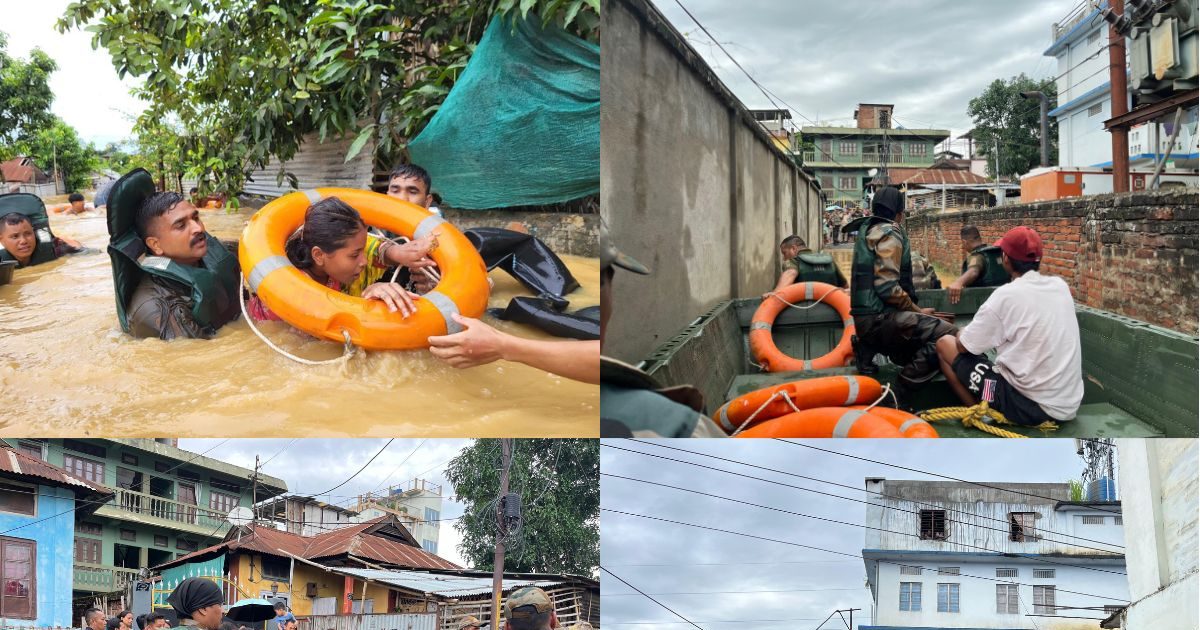 भारतीय सेना का ऑपरेशन जल राहत-2: पूर्वोत्तर में बाढ़ राहत अभियान.