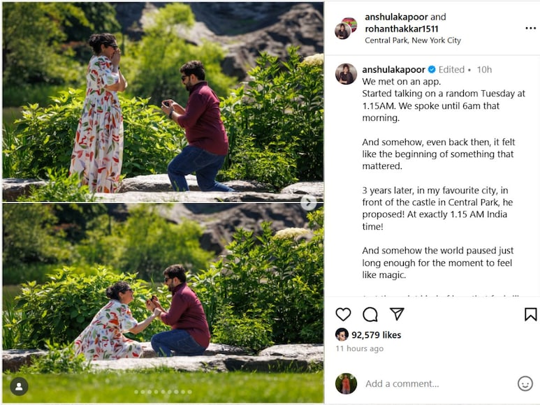 Arjun Kapoor, Anshula Kapoor, Arjun Kapoor Emotional As Anshula Gets Engaged, Arjun Kapoor sister Anshula Engaged, Arjun Kapoor Emotional Post after Anshula Gets Engaged, Arjun Kapoor Missed Mom Mona Shourie, Janhvi Kapoor, Khushi Kapoor, अर्जुन कपूर, अंशुला कपूर, अंशुला की सगाई पर अर्जुन कपूर हुए इमोशनल, अर्जुन कपूर की बहन अंशूला की सगाई हुई, अर्जुन कपूर का इमोशनल पोस्ट, अर्जुन कपूर को आई मां मोना शौरी की याद, जाह्नवी कपूर, खुशी कपूर