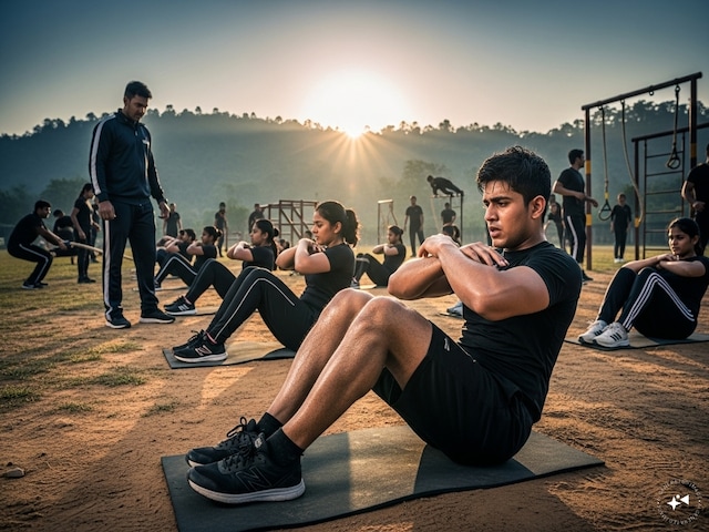 आसान नहीं है अग्निवीर बनना, घुटने मोड़कर लगाने पड़ेंगे सिट-अप्स आसान नहीं है अग्निवीर बनना, घुटने मोड़कर लगाने पड़ेंगे सिट-अप्स