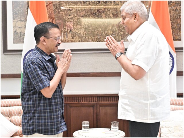  VP जगदीप धनखड़ से क्यों मिलने पहुंचे AAP के केजरीवाल?