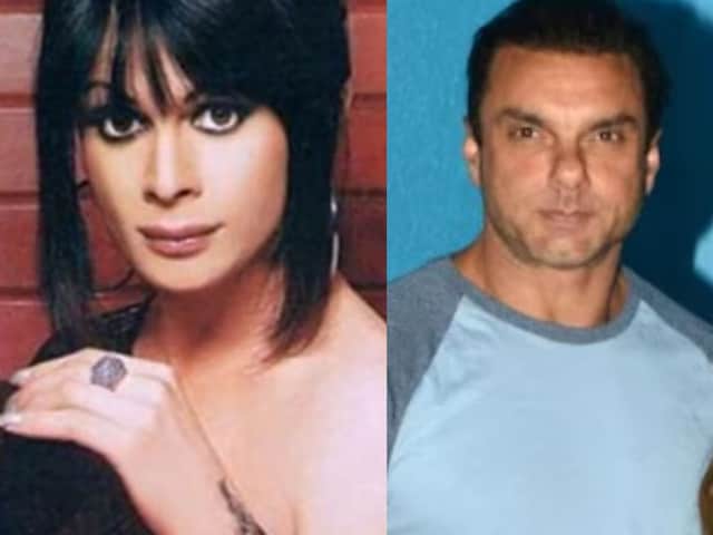 Sohail's movie set with Bobby Darling on the movie set.