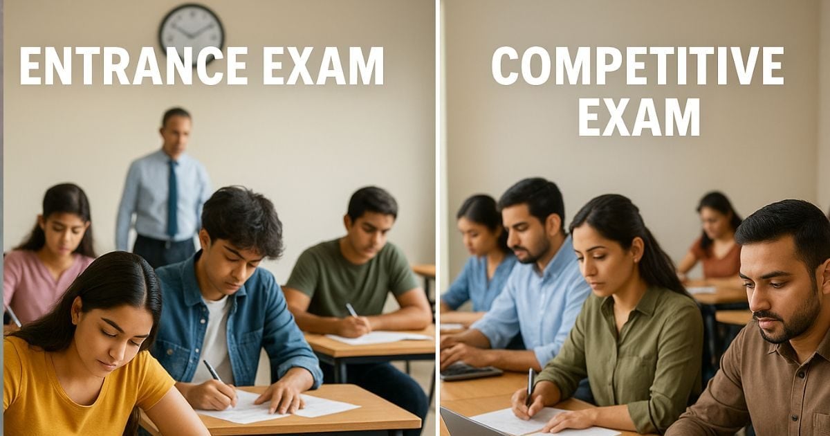 Know Difference Between Entrance Exams and Competitive Exams in India | प्रवेश परीक्षा और प्रतियोगी परीक्षा में क्या अंतर है?