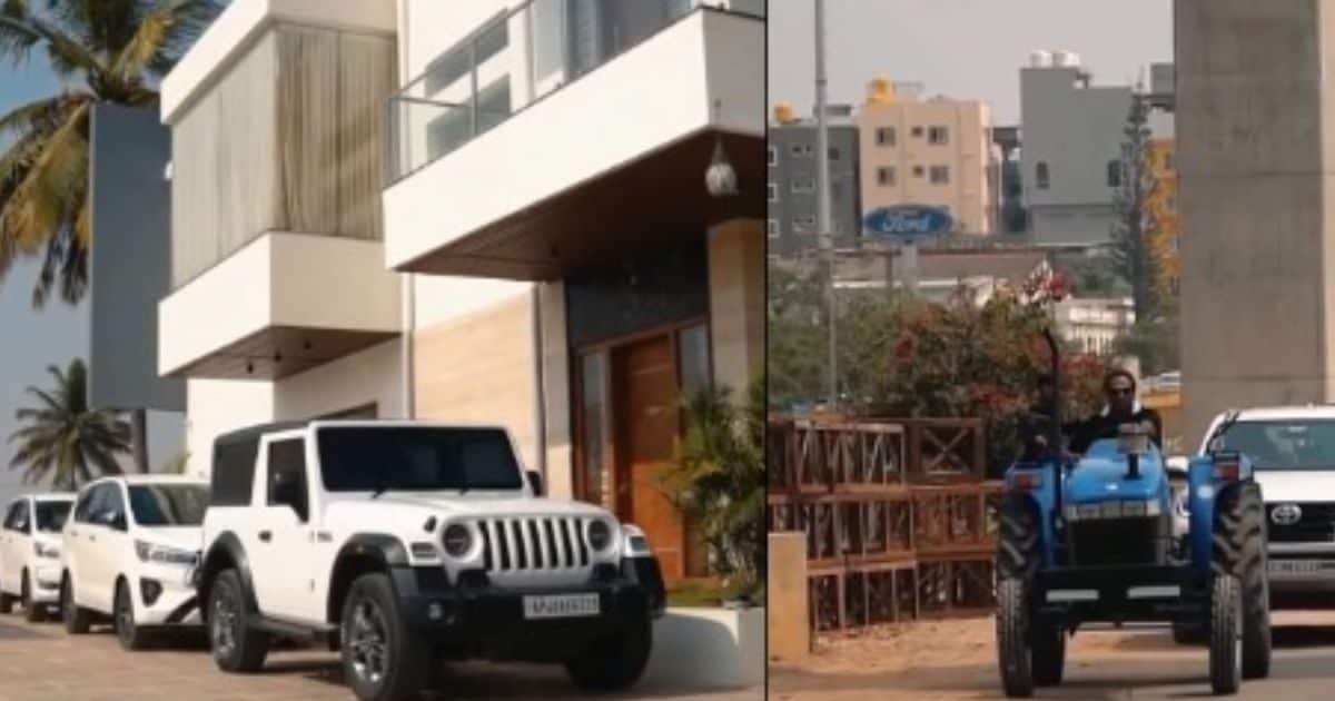 From fields to treasures! Farmers reached the showroom of Landroover with their fate, tractor