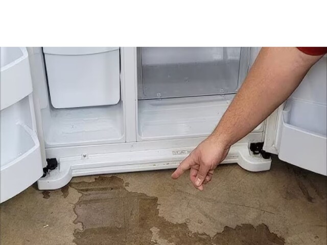 Is water coming out of the fridge? Without the mechanic itself, it will do it right