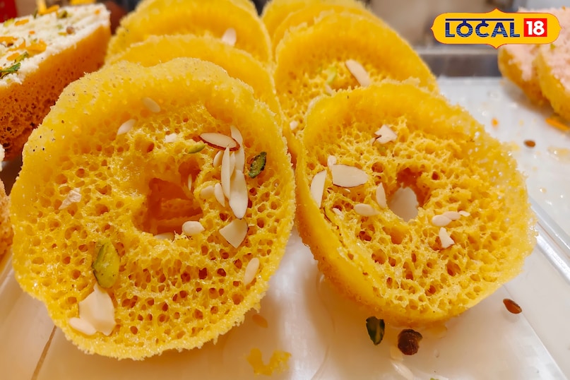 Saffron ghevar 