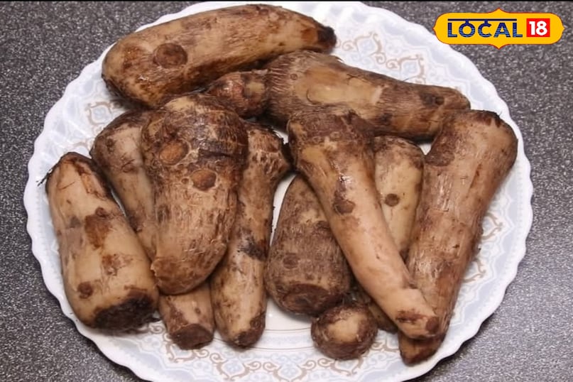 Sawan recipe, without onion garlic vegetable, Bihari style Arabic vegetable, fasting vegetable, Sawan Recipe, No Onion Garlic Curry, Bihari Style ARBI, Local 18, Jamui, Bihar 