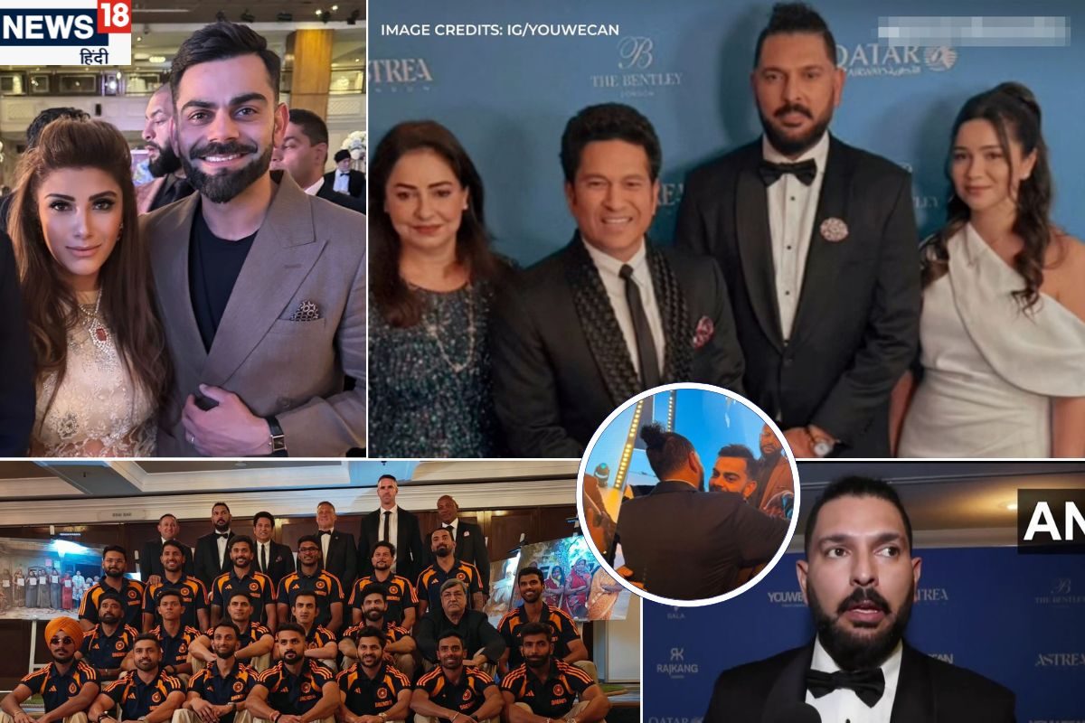 युवी ने लंदन में दी पार्टी, बीवी-बेटी संग आए सचिन, विराट और पूरी टीम भी पहुंची