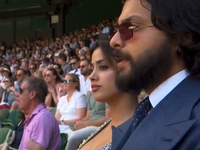 Jahnavi Kapoor saw Wimbledon semi -final with BF Shikhar Pahadia, PICS viral