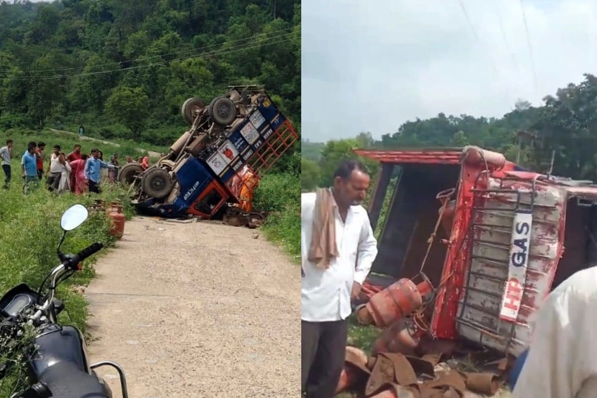 हिमाचल में हादसाः सिलेंडर से भरी गाड़ी पलटी चालक की मौत विस्फोट होने से बचा