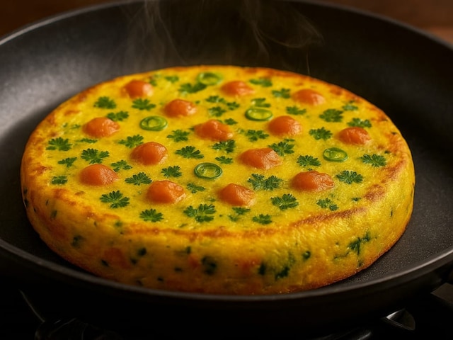 Make fluffy and healthy moong dal moonglet without eggs and baking soda