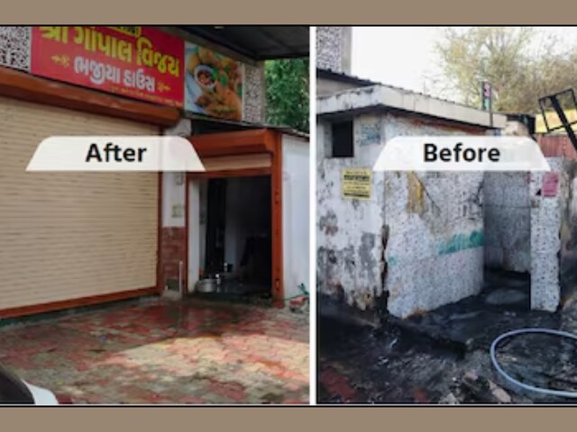 दादागिरी ऐसी कि पब्लिक टॉयलेट तोड़कर अपनी दुकान बना डाली, आप भी देखें तस्वीर