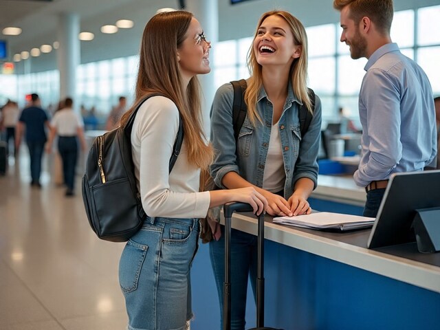 20 -year -old girls reached the airport with bags, the agencies flew away as soon as they opened