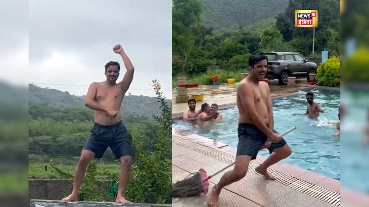 बिना हिचके शर्टलेस होकर नाचे आसिफ खान, स्विमिंग पूल में दोस्तों के संग की मस्ती, वीडियो वायरल