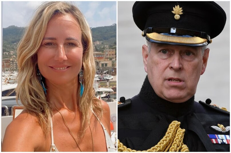 Prince Andrew and Lady Victoria Harvey