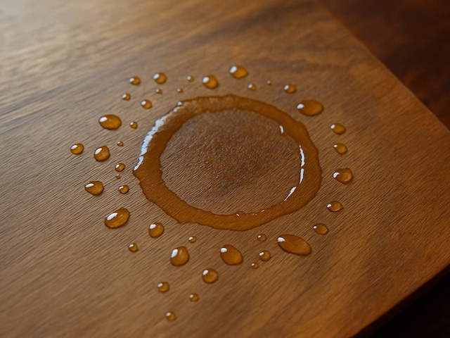 Erase water and oil stains on wood in minutes