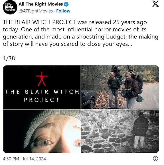 horrr movies, best horror movies of all time, scariest horror movies, top 1 horror movie in the world, The Blair Witch Project, best horror movies, highest grossing horror film, best, low budget horror movie,