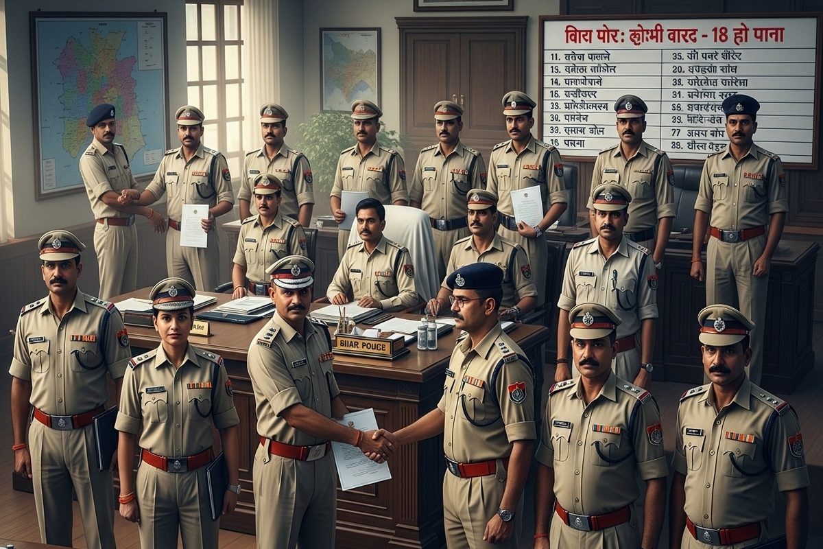 बिहार पुलिस में बड़ा फेरबदल! पटना के 18 इंस्पेक्टरों का तबादला, जारी हुआ आदेश