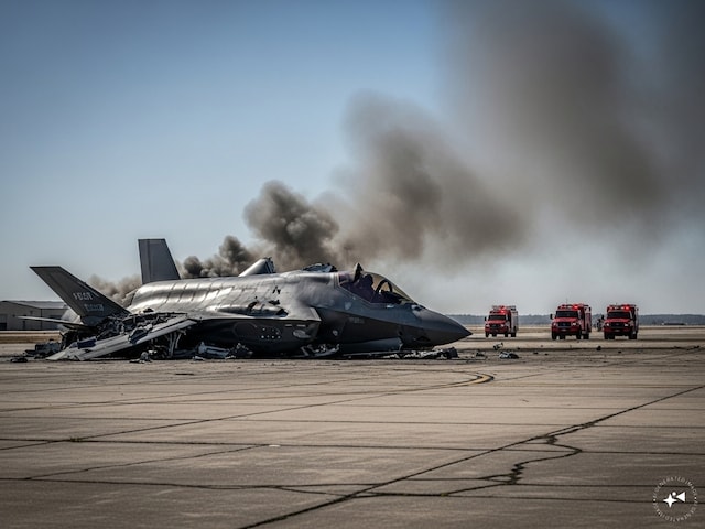 F‑35 fighter jet again crashes, America's pride of technology F‑35 fighter jet again crashes, America's pride of technology