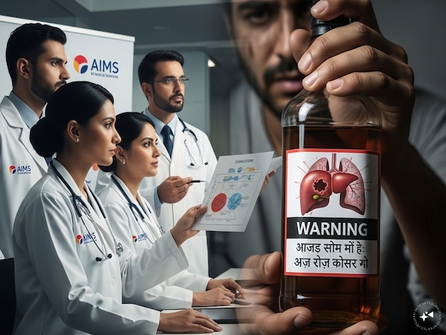 Doctors of AIIMS said, immediately put a carcinarian warning label on the bottle of alcohol Doctors of AIIMS said, immediately put a carcinarian warning label on the bottle of alcohol