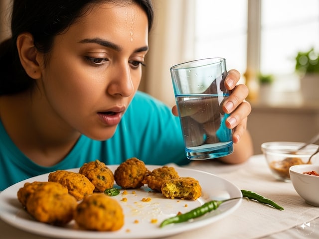 Why do you feel thirsty after eating dumplings or crisp? What should drink water