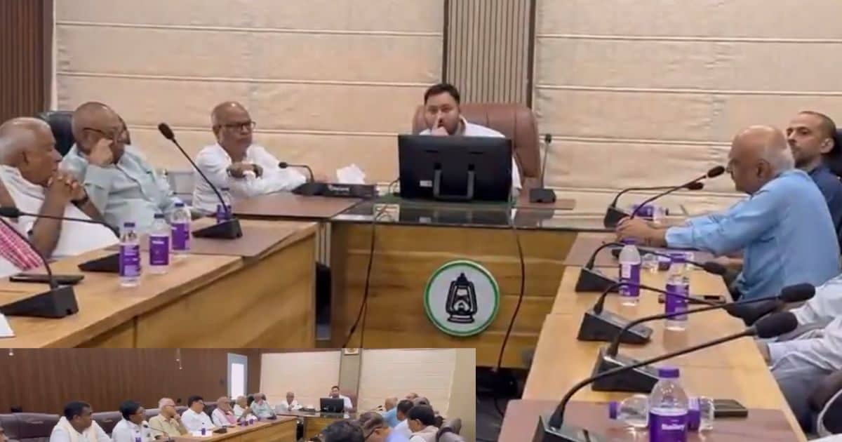 महागठबंधन की बैठक में सीट शेयरिंग पर चर्चा- bihar chunav 2025 seat sharing tension in mahagathbandhan meeting tejashwi yadav mukesh sahni congress