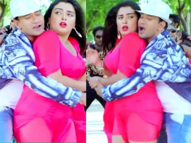 Amarpali should do Kach-Kach empty, Nirhua broke with Amrapali, romance, uproar video