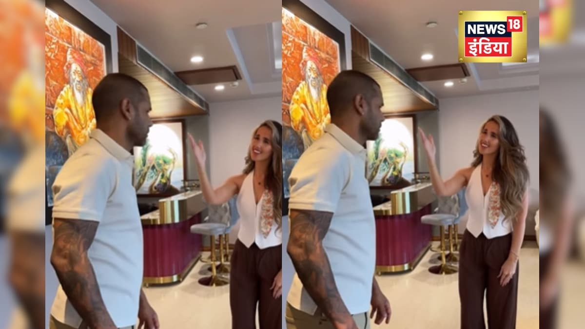 Shikhar Dhawan is seen flirting in Ajay Devgan’s style, seeing the video will be missed by seeing the video