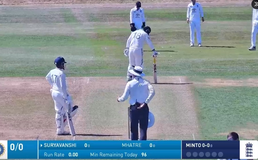 Vaibhav Suryavanshi, Vaibhav Suryavanshi flopp, Vaibhav Suryavanshi youth test, Vaibhav Suryavanshi 1st youth test, Vaibhav Suryavanshi youth test 1st innings, India u19 vs England u19, youth test, india vs England u19 youth test, India u19 tour of England, Vaibhav Suryavanshi batting test, वैभव सूर्यवंशी, इंडिया अंडर 19 बनाम इंग्लैंड अंडर 19