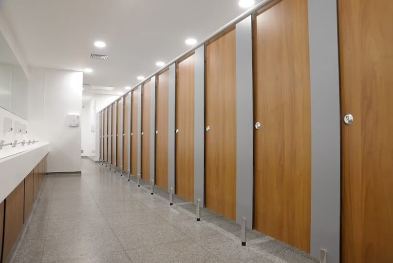 Why does public toilet doors gap down? 99% people will not know 5