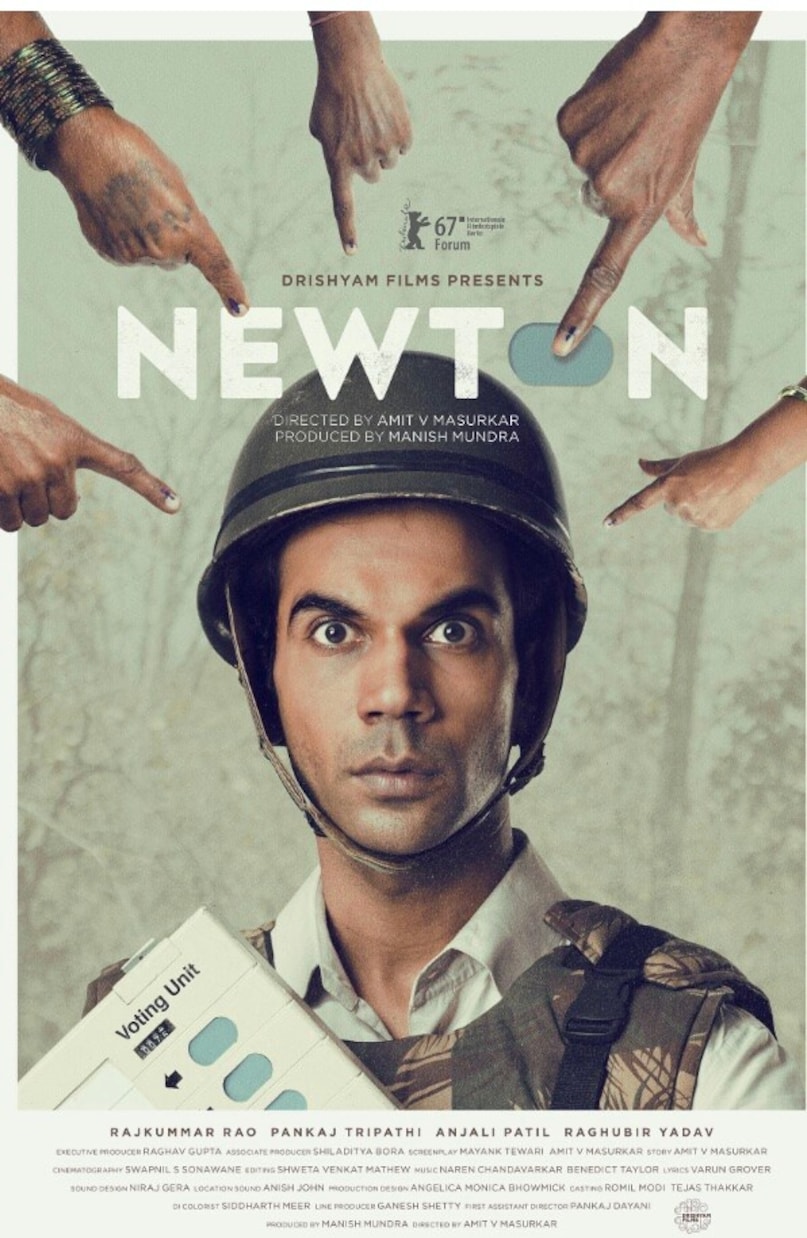 Newton: He excels in his role as Newton Kumar, a sincere government clerk who is resolved to hold free and fair election in war-torn jungle. Catch this drama on Amazon Prime Video. Newton: He excels in his role as Newton Kumar, a sincere government clerk who is resolved to hold free and fair election in war-torn jungle. Catch this drama on Amazon Prime Video.
