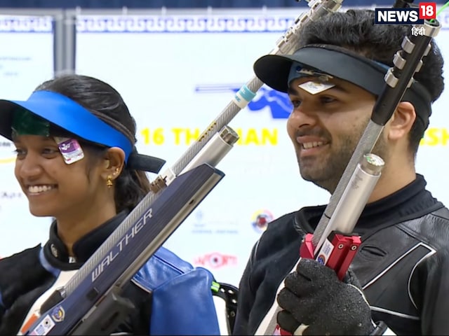Elavenil Valarivan-Arjun Babuta won gold at the mixed team event