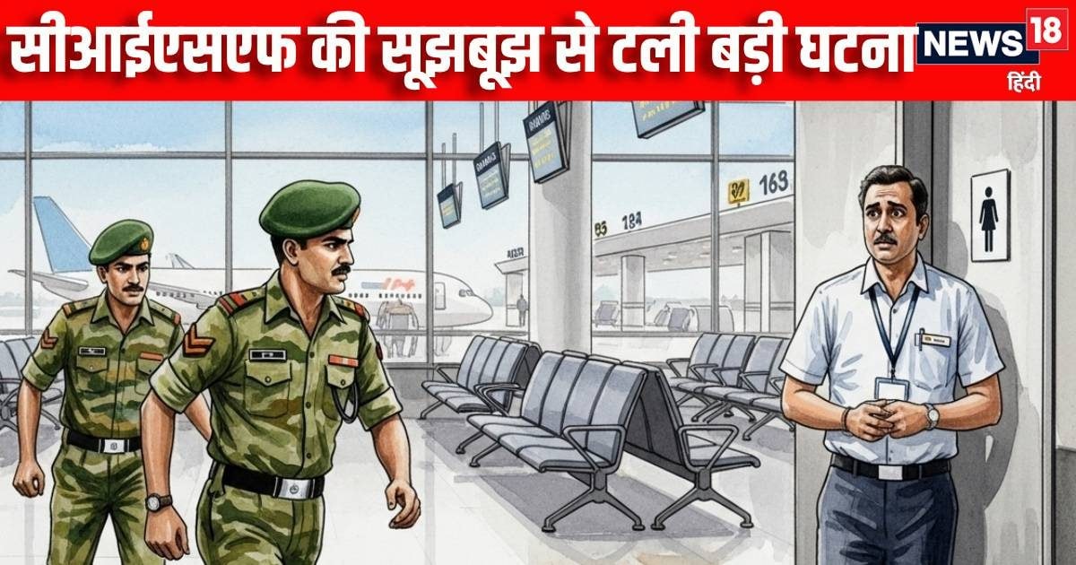 Airport के टॉयलेट में था शख्स, जूता देखकर चिल्लाने लगा युवक, बोला- सर वो तो...