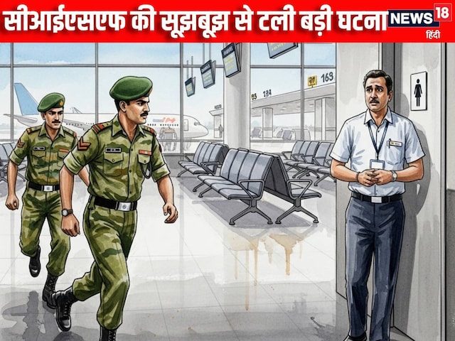 Airport के टॉयलेट में था शख्स, जूता देखकर चिल्लाने लगा युवक, बोला- सर वो तो...