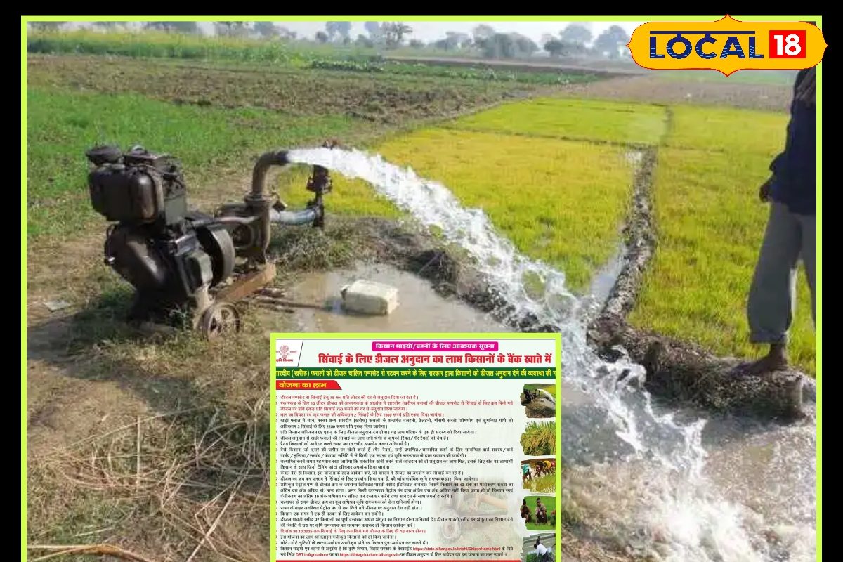 नहीं बरसे मेघ पर ना हों परेशान, किसान करें दनादन सिंचाई, मिलेगा डीजल पर अनुदान
