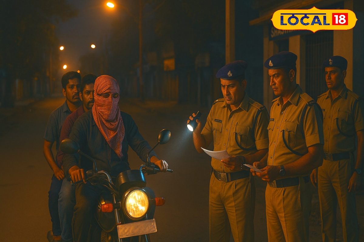 नंबर प्लेट पर कागज, मुंह पर गमछा, आधी रात सड़कों पर निकला ये संदिग्ध, पुलिस...