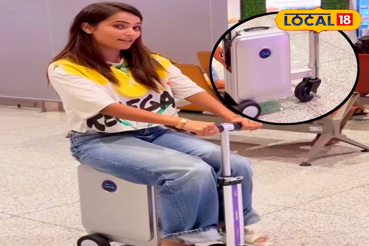 भोजपुरी क्वीन शालिनी का 1 लाख का ट्रॉली बैग, जेम्स बॉन्ड के गैजेट्स की तरह...