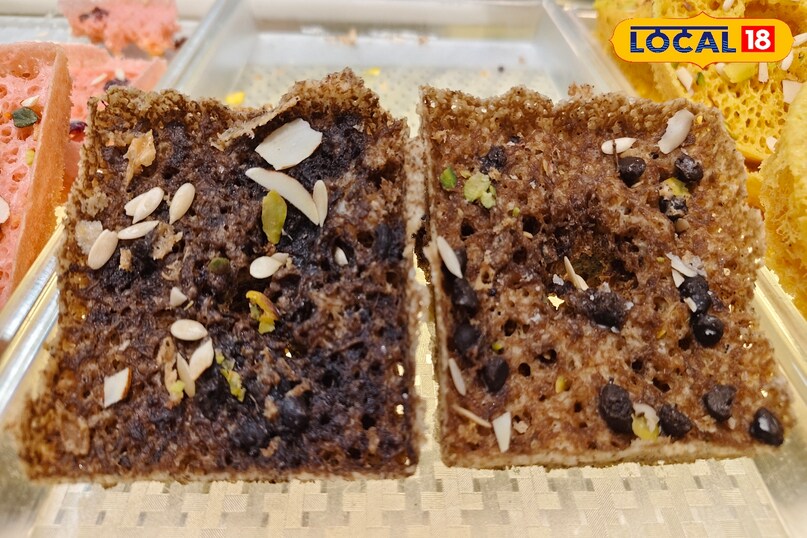 चॉकलेटी घेवर चॉकलेटी घेवर