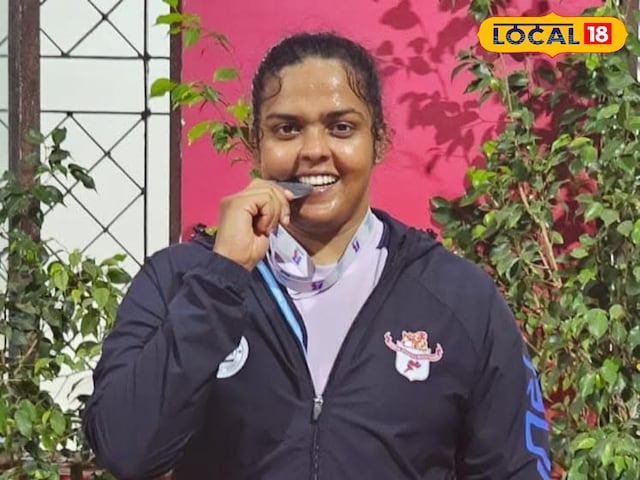 Lakhisarai's daughter Divya won the silver medal in the hammer throw, see details here Lakhisarai's daughter Divya won the silver medal in the hammer throw, see details here