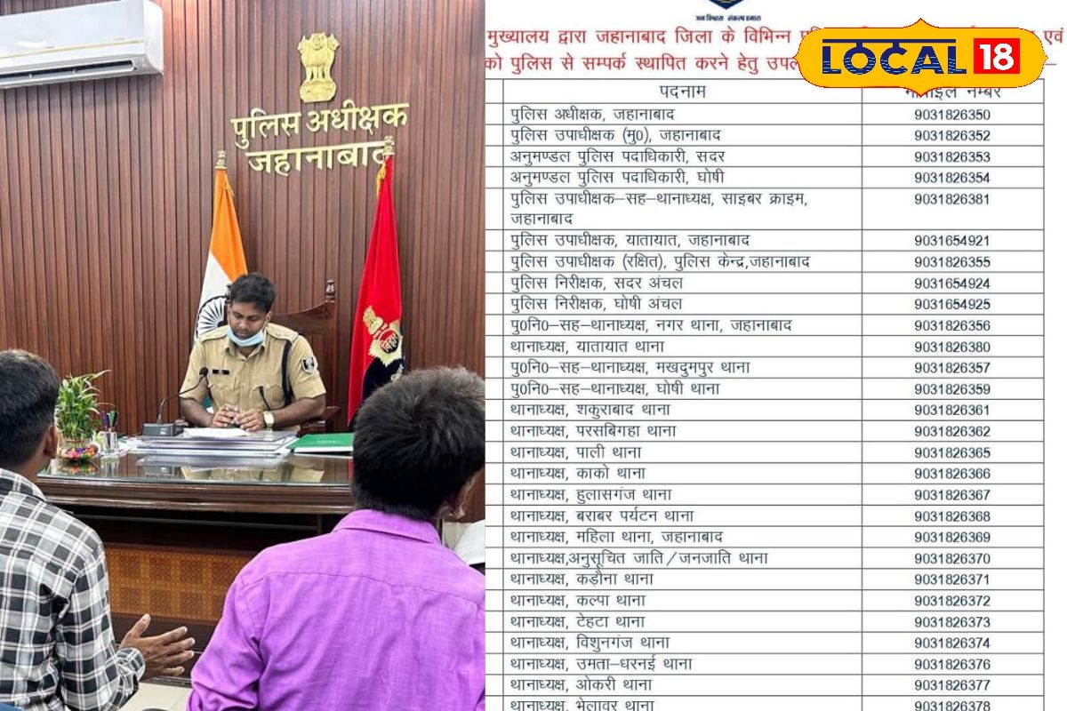 जहानाबाद में SP से लेकर थानेदार तक पूरे पुलिस महकमा का बदला नंबर, यहां देखें