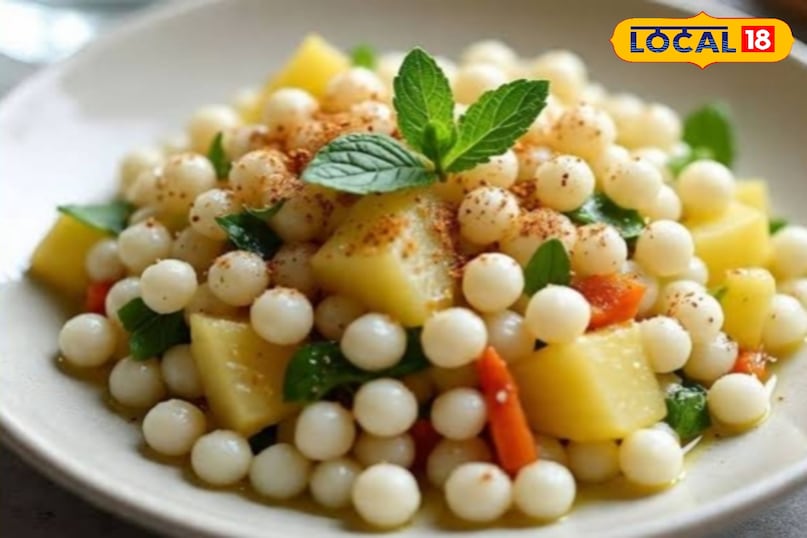 He said that now your sago salad is ready. Which you can serve. Apply basil leaves before serving it well. This is your delicious and healthy food ready. This will also make your health good. He said that now your sago salad is ready. Which you can serve. Apply basil leaves before serving it well. This is your delicious and healthy food ready. This will also make your health good.
