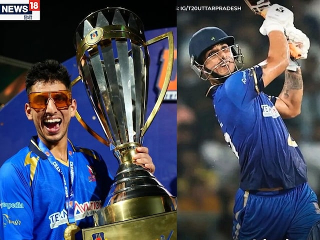 7 छक्के, 10 चौके, 31 गेंद में 95 रन, माधव कौशिक नाम, गेंदबाजों को कूटना काम 7 छक्के, 10 चौके, 31 गेंद में 95 रन, माधव कौशिक नाम, गेंदबाजों को कूटना काम
