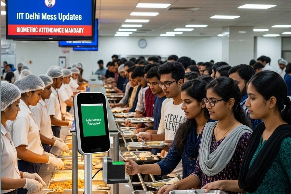 IIT दिल्ली में होंगे बड़े बदलाव मेस में खाना खाने के लिए लगेगी अटेंडेस