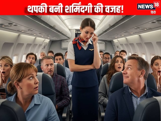 पैसेंजर ने दी थपकी और शर्मिंदगी से पानी-पानी हो गई एयरहोस्टेस, VIDEO वायरल पैसेंजर ने दी थपकी और शर्मिंदगी से पानी-पानी हो गई एयरहोस्टेस, VIDEO वायरल
