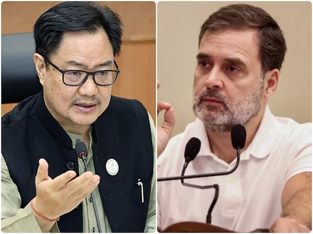 अगर राहुल गांधी बोल नहीं सकते या उन्हें बोलना नहीं आता तो... रिजिजू ने घेरा अगर राहुल गांधी बोल नहीं सकते या उन्हें बोलना नहीं आता तो... रिजिजू ने घेरा