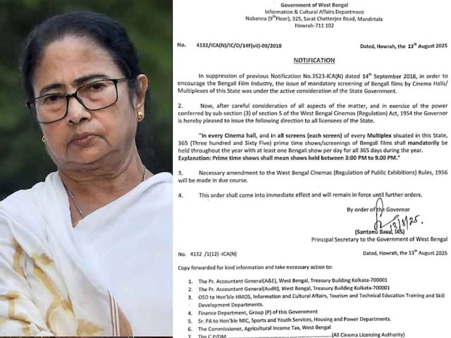 रोज प्राइम टाइम में... महाराष्‍ट्र के बाद बंगाल में सिनेमाघर मालिकों को फरामान