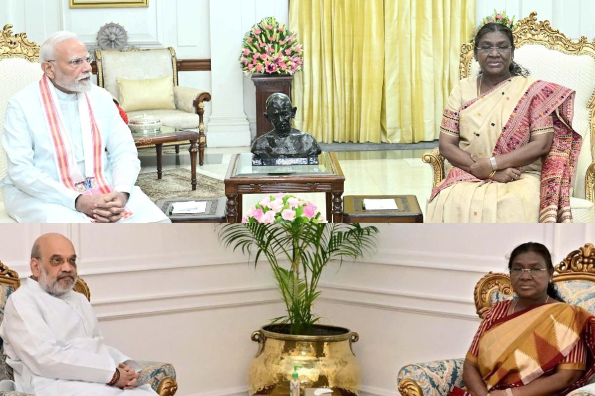पहले PM मोदी राष्ट्रपति से मिले कुछ ही देर बाद शाह की मुलाकात क्या चल रहा